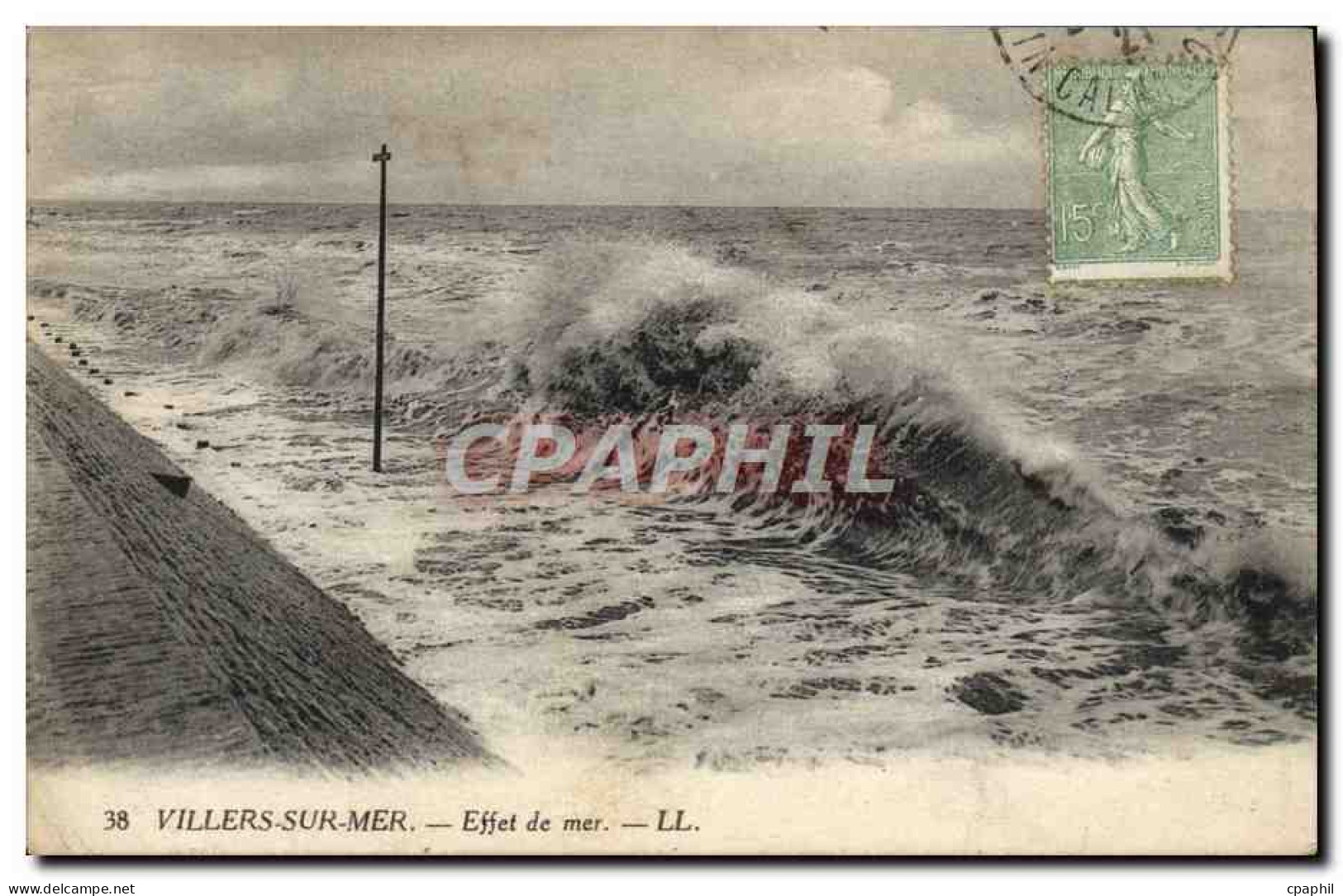 CPA Villers Sur Mer Effet De Mer