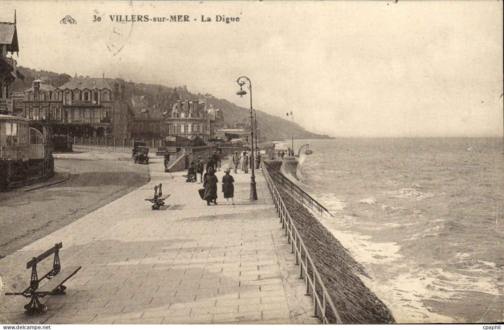 CPA Villers Sur Mer La Digue