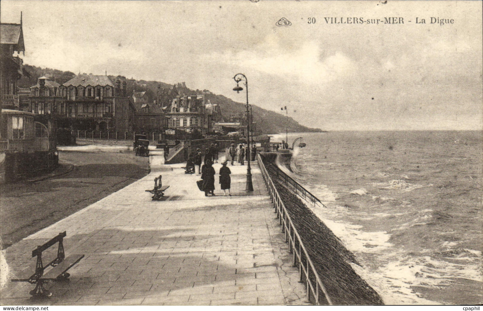 CPA Villers Sur Mer La Digue