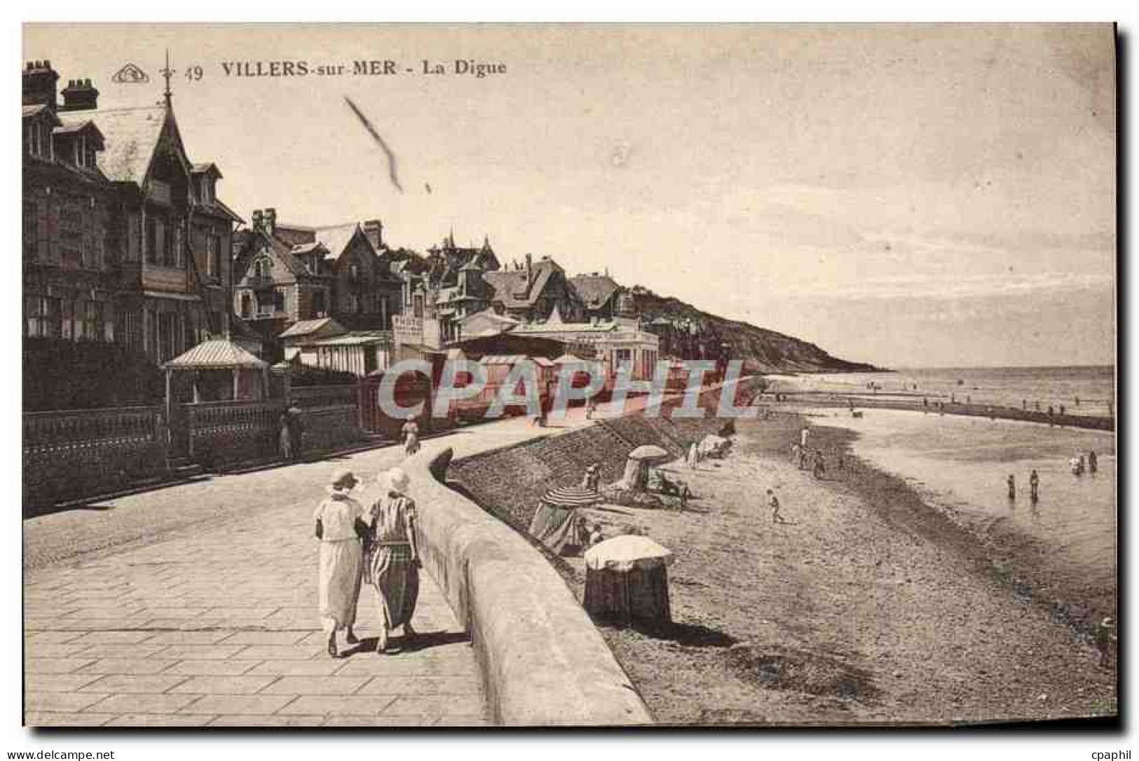 CPA Villers Sur Mer La Digue