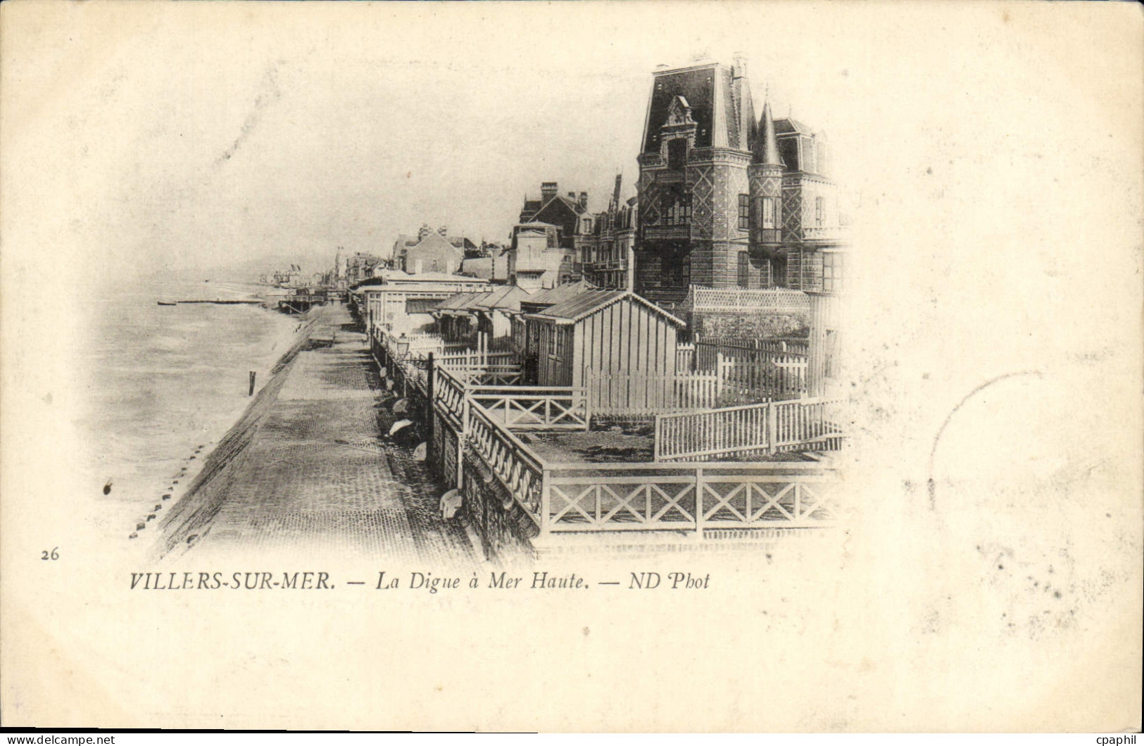 CPA Villers Sur Mer La Digue a Mer Haute