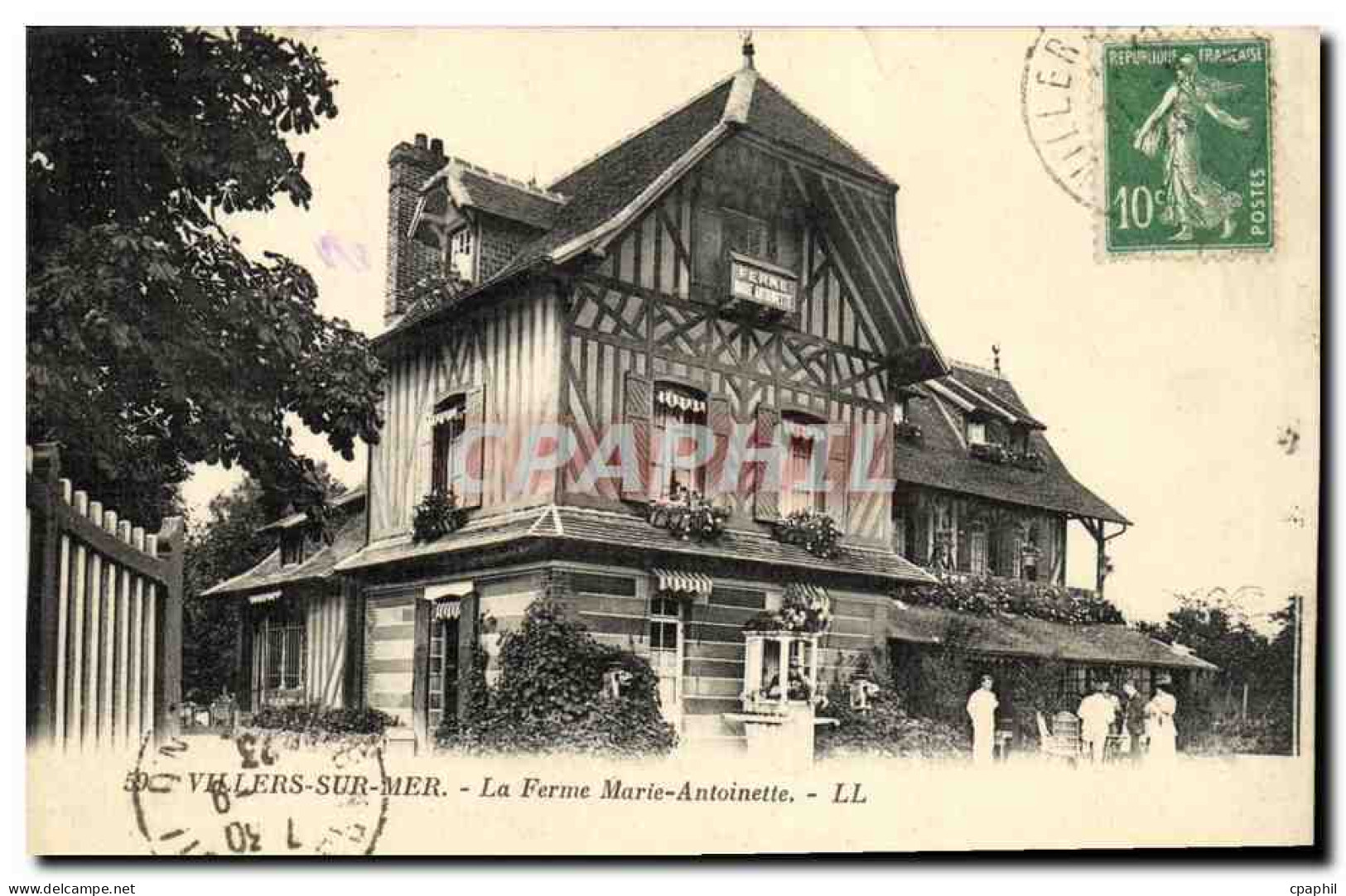 CPA Villers Sur Mer La Ferme Marie Antoinette