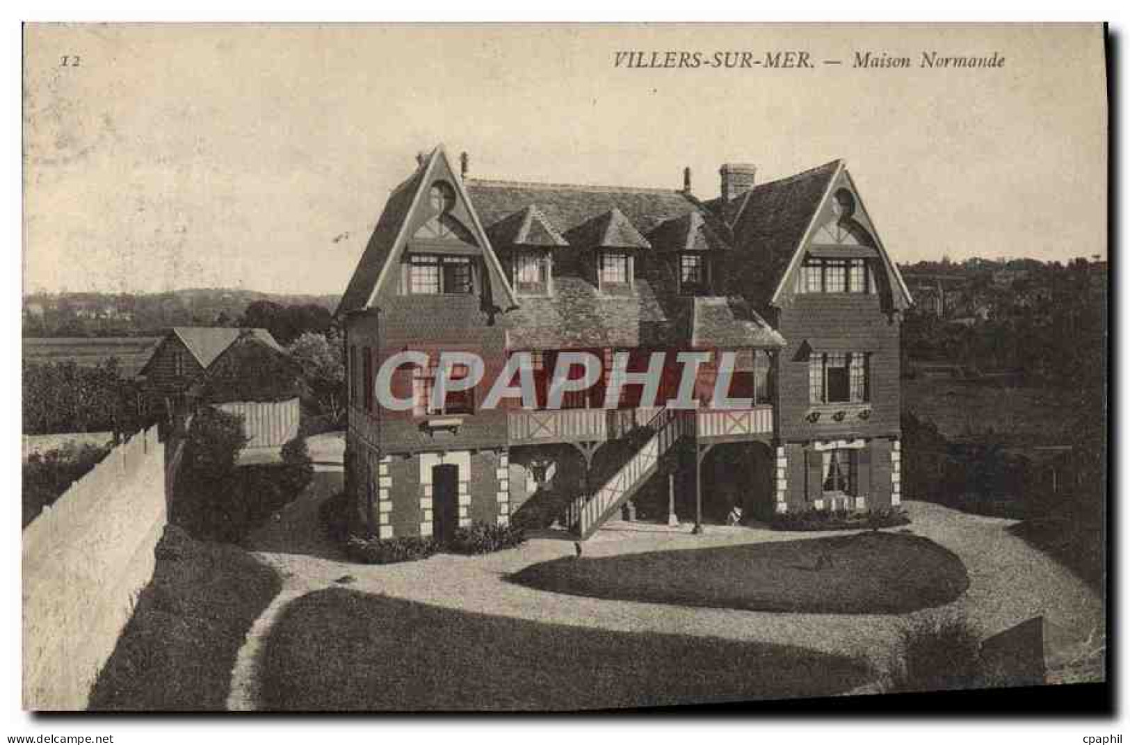CPA Villers sur Mer Maison Normande
