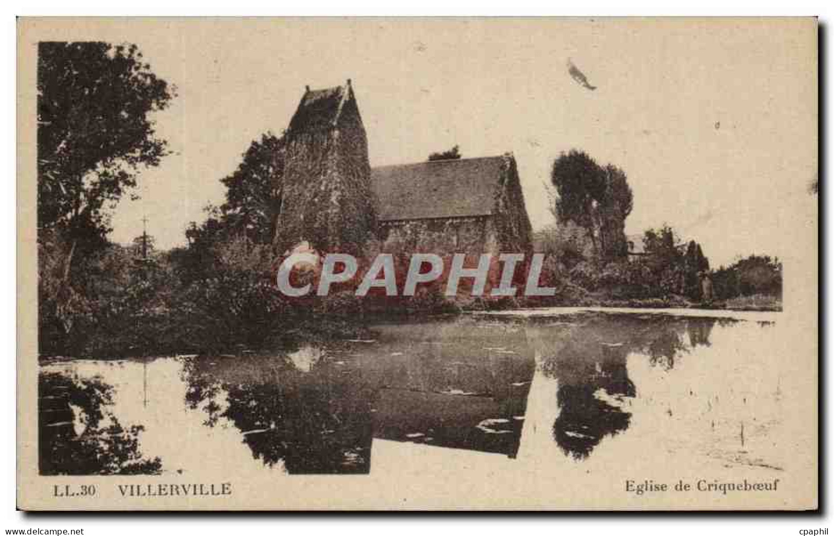 CPA Villerville Eglise de Criqueboeuf
