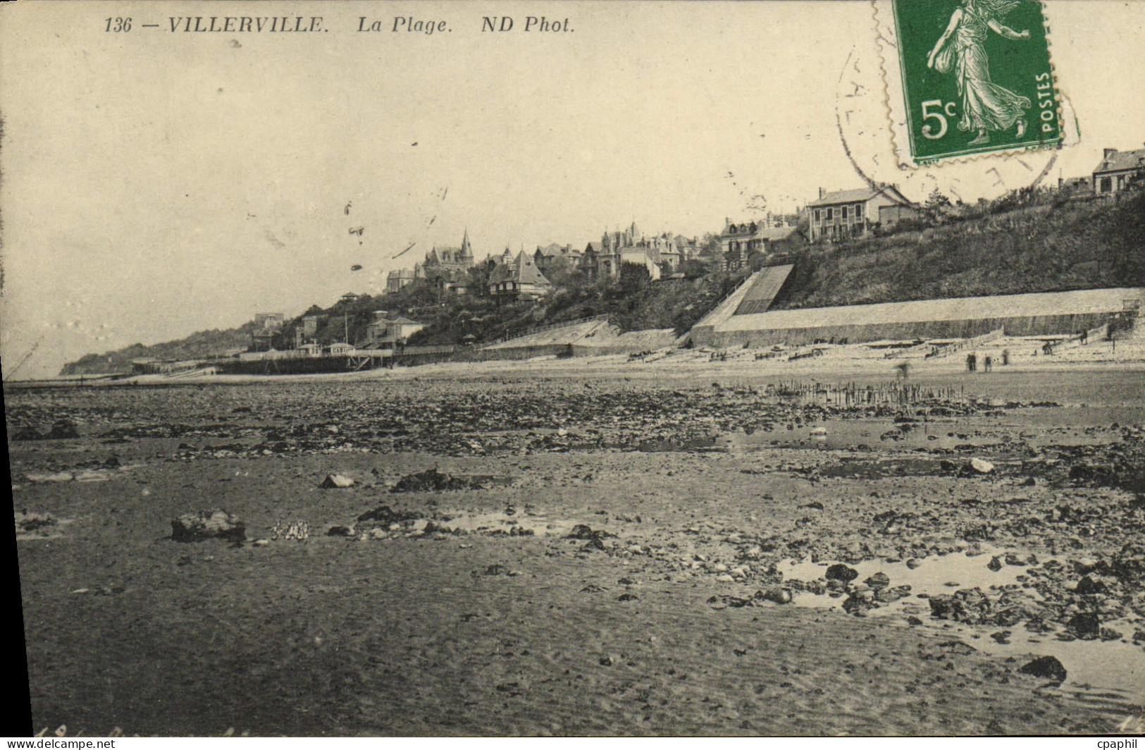 CPA Villerville La Plage