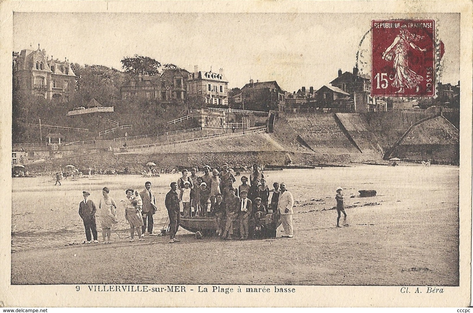 CPA Villerville La Plage à marée basse