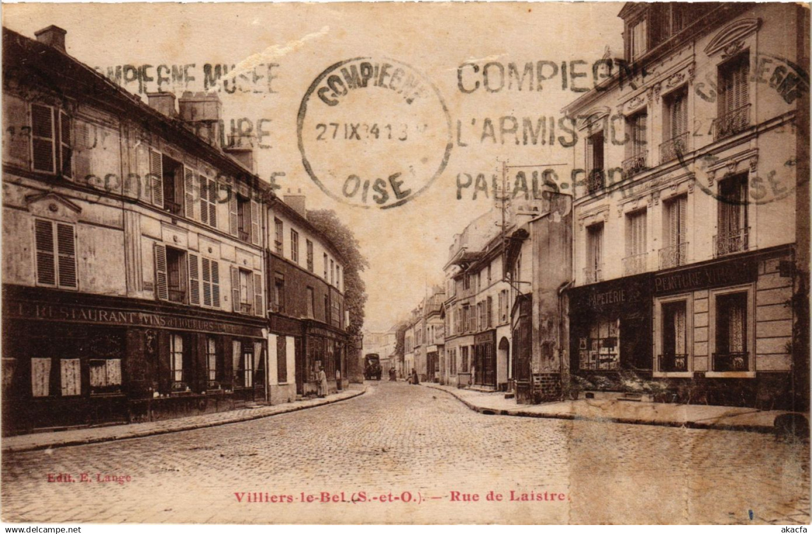 CPA VILLIERS-le-BEL - Rue de Laistre (380902)