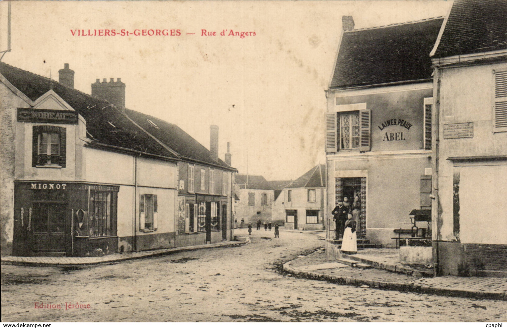 CPA Villiers St Georges Rue D'angers