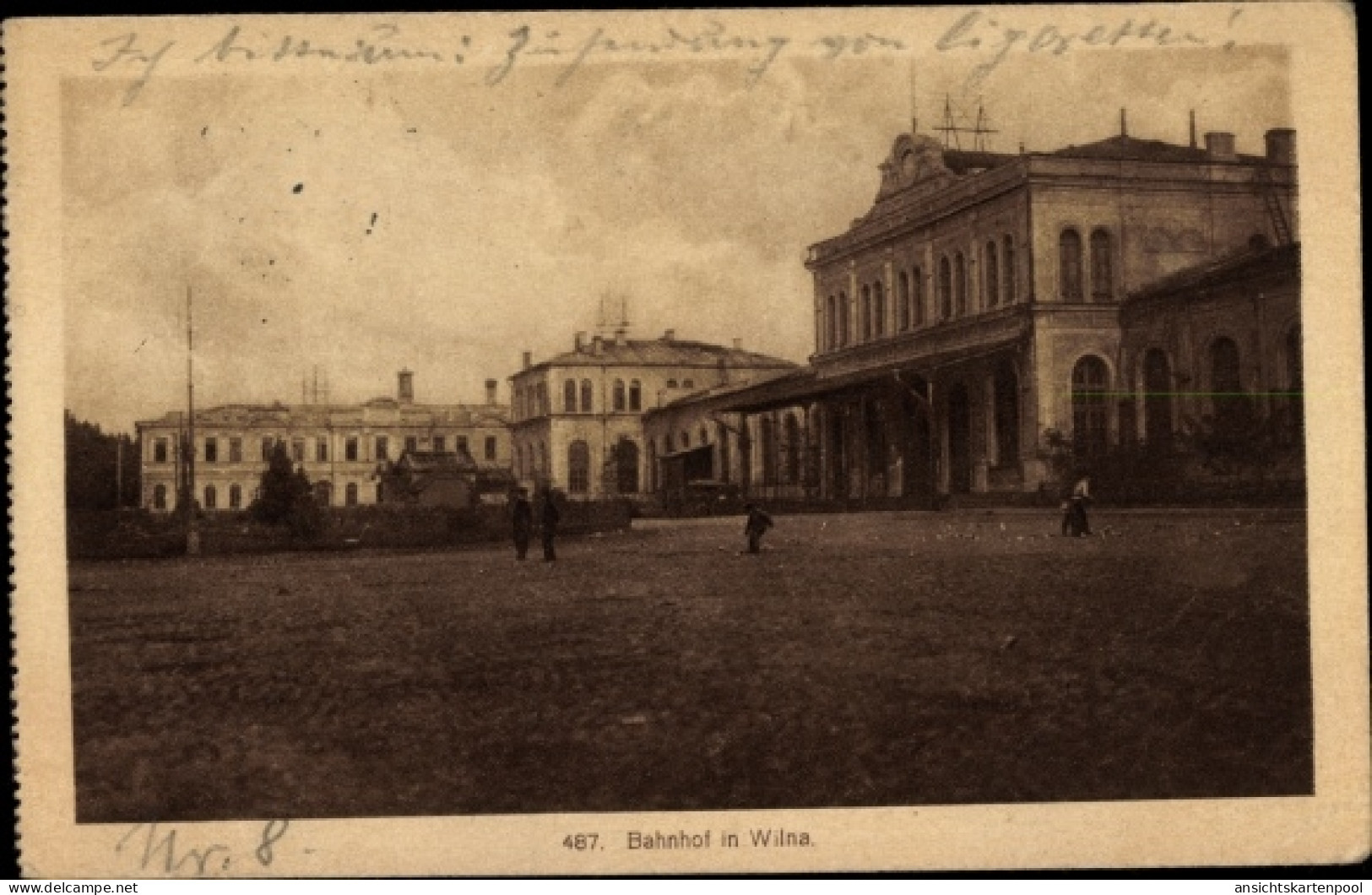 CPA Vilnius Wilna Litauen, Bahnhof