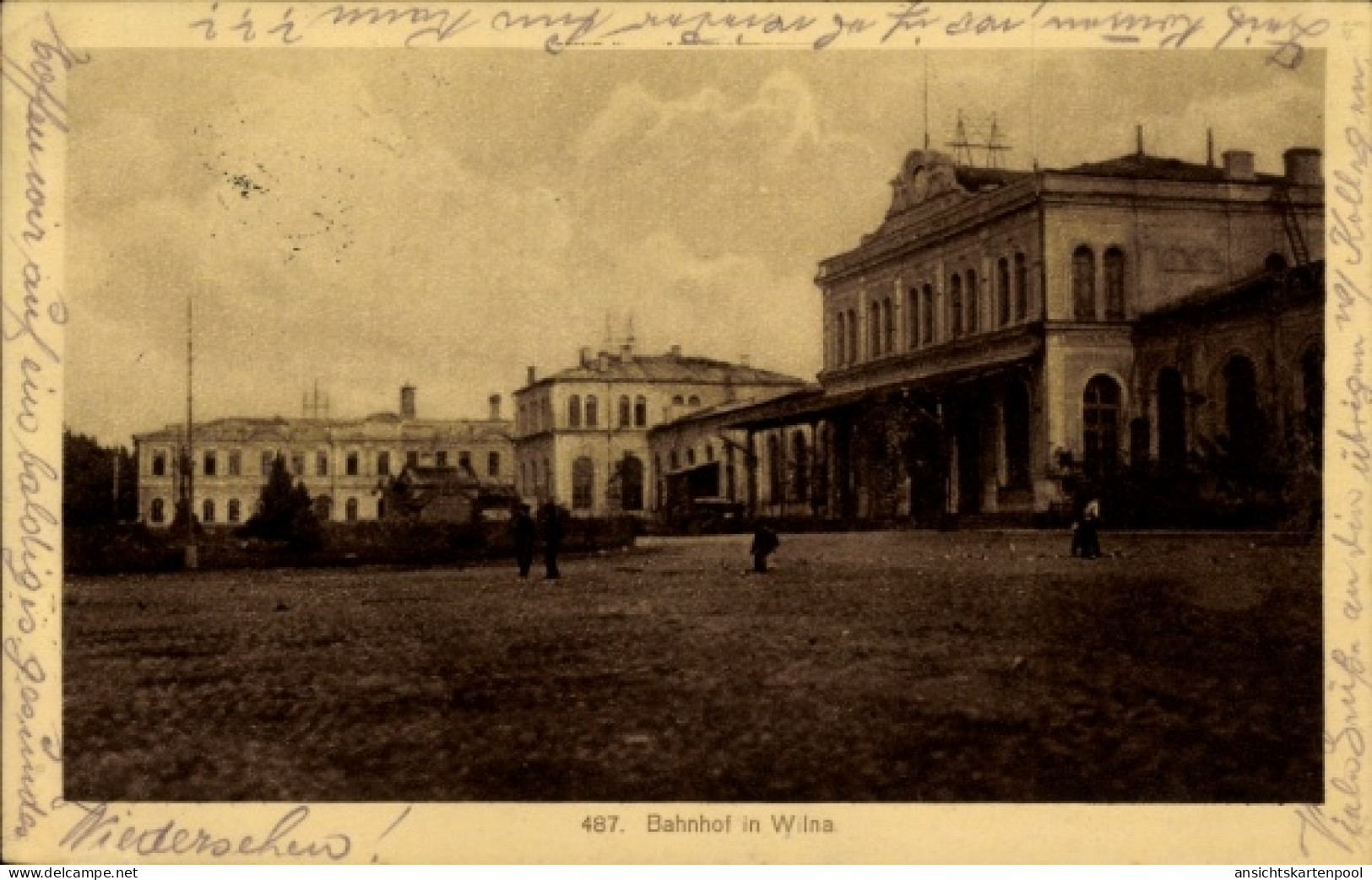 CPA Vilnius Wilna Litauen, Bahnhof