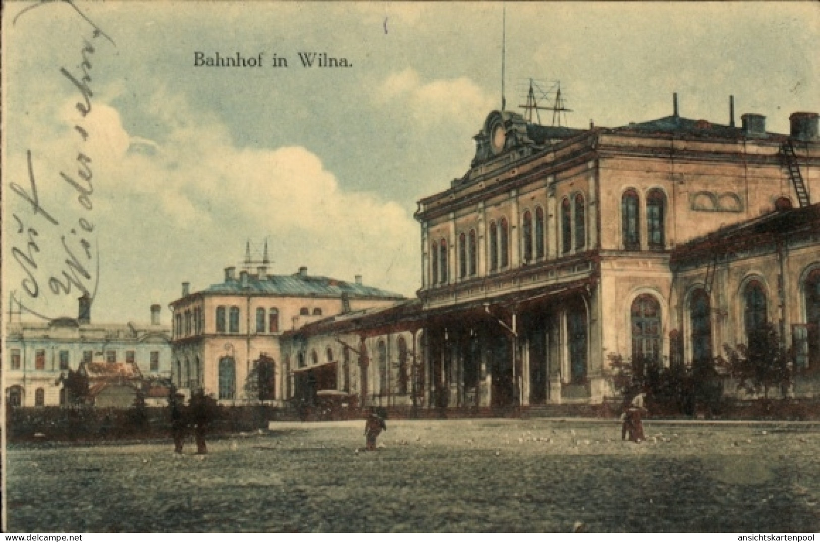 CPA Vilnius Wilna Litauen, Bahnhof