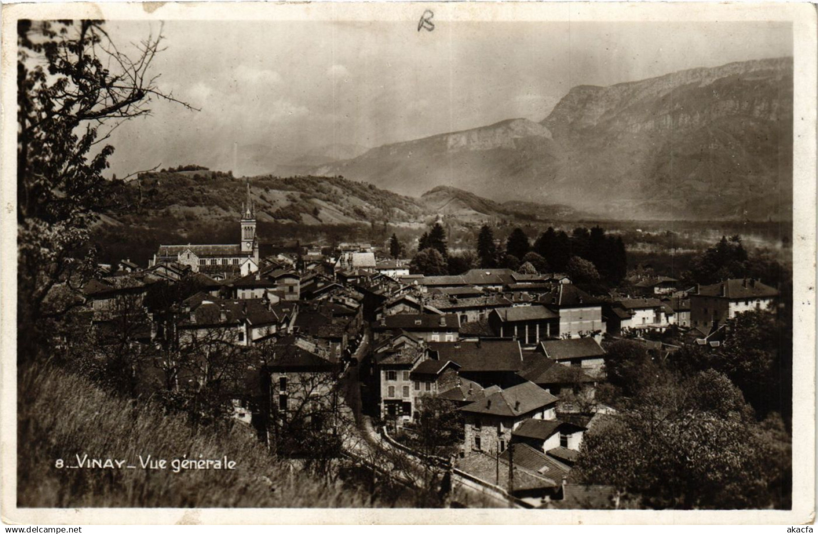 CPA VINAY - Vue générale et le Chateau (652419)