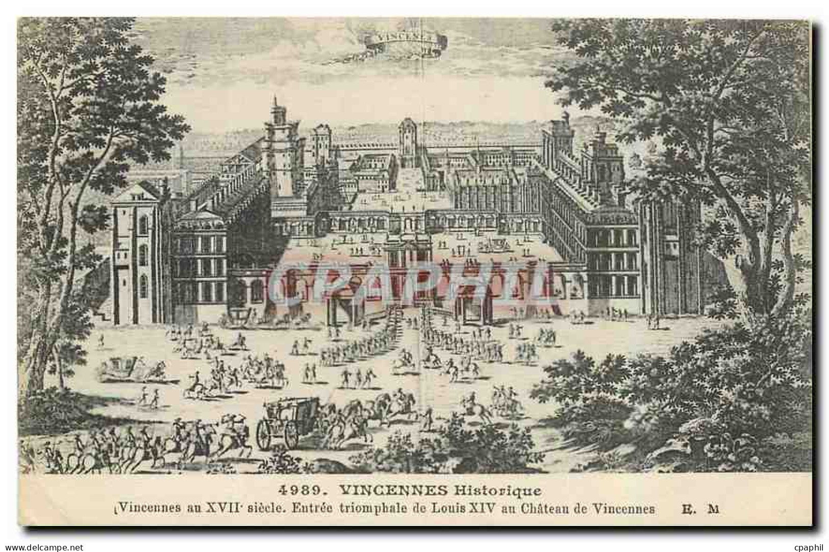 CPA Vincennes Historique Entree triomphale de Louis XIV au Chateau de Vincennes