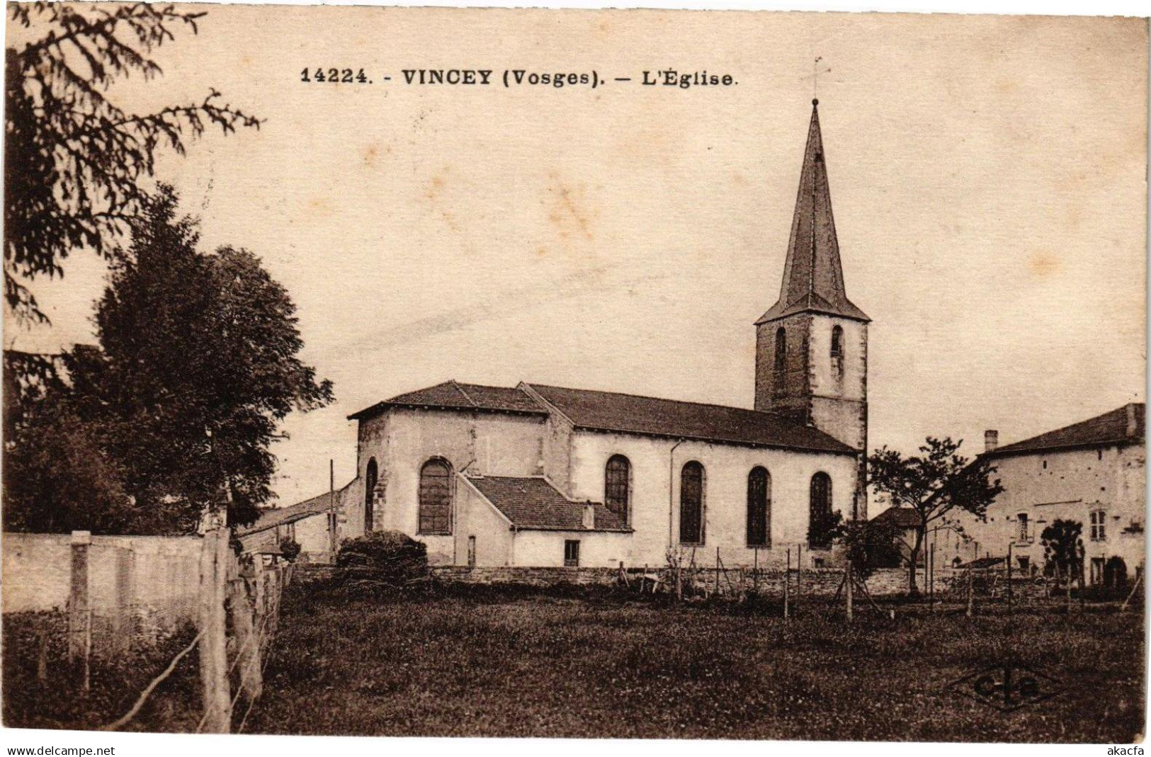 CPA VINCEY - L'Église (200743)