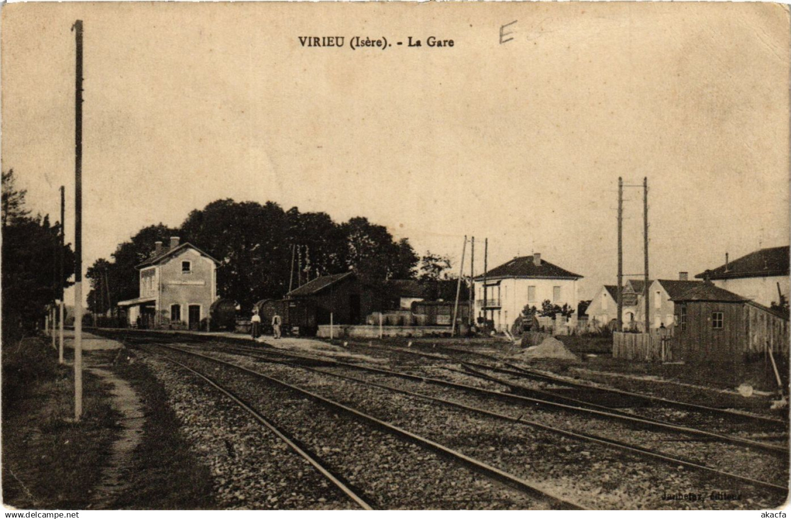 CPA VIRIEU - La Gare (653222)