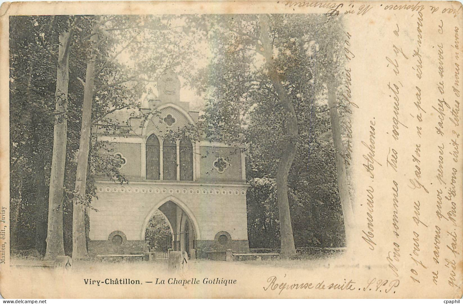 CPA Viry Chatillon La Chapelle Gothique