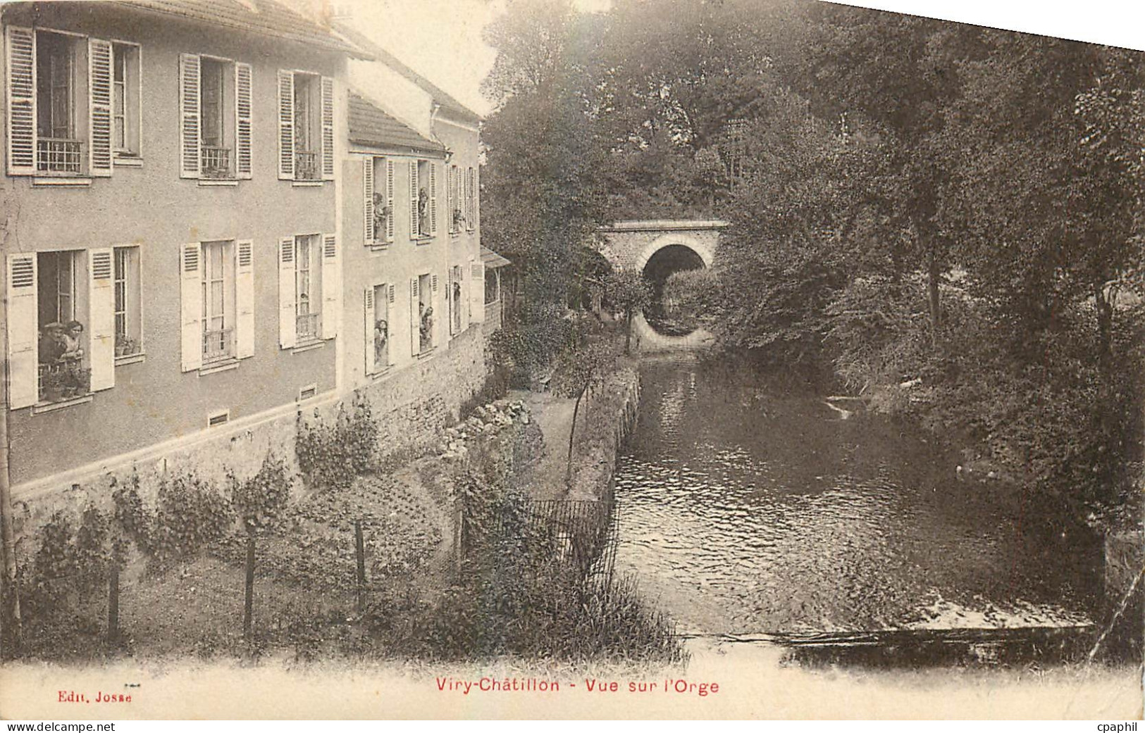 CPA Viry Chatillon Vue sur l'Orge