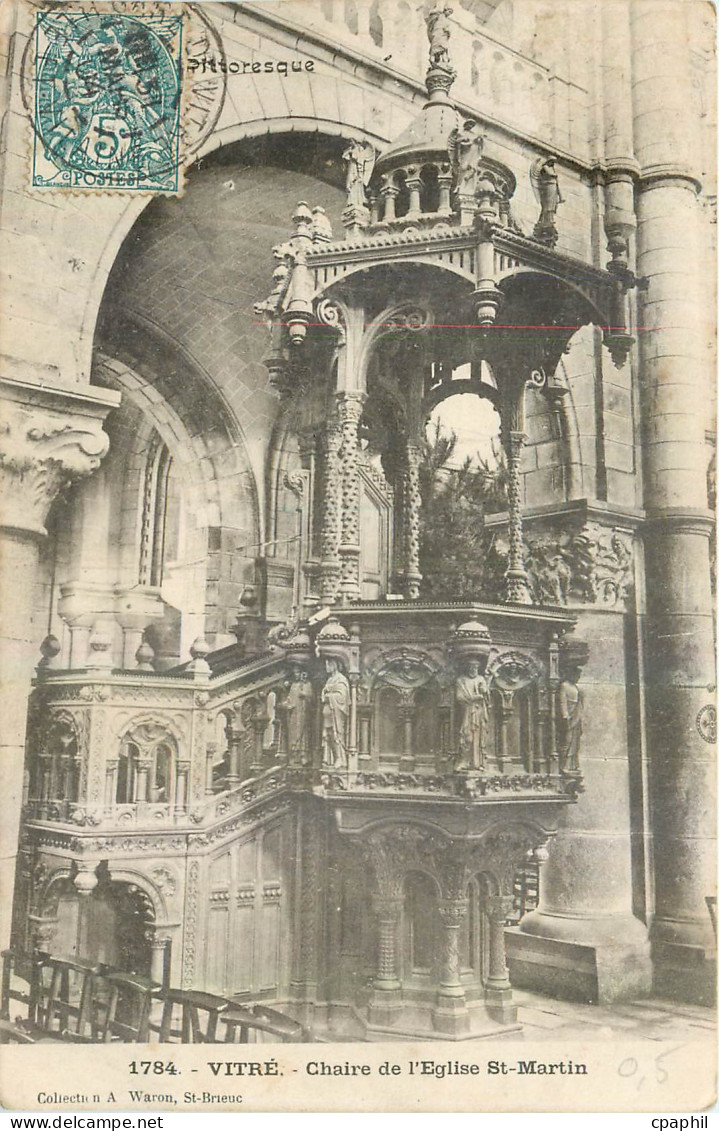 CPA Vitre Chaire de l'Eglise St Martin