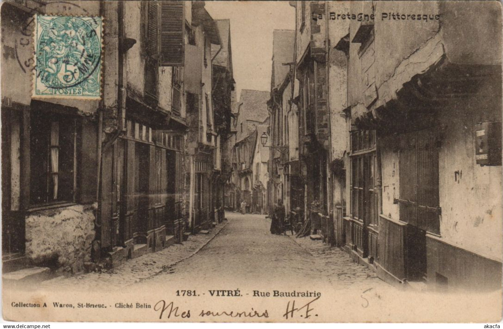 CPA Vitre Rue Baudrairie (1236933)