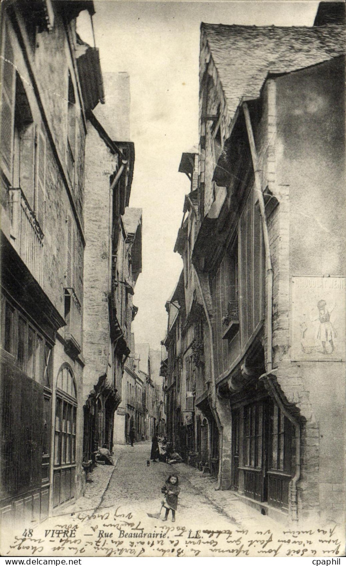 CPA Vitre Rue Beaudrairie
