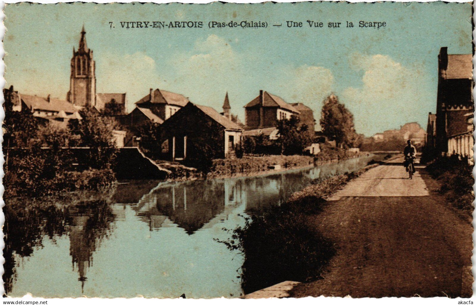 CPA Vitry-en-Artois Vue sur la Scarpe (1276407)