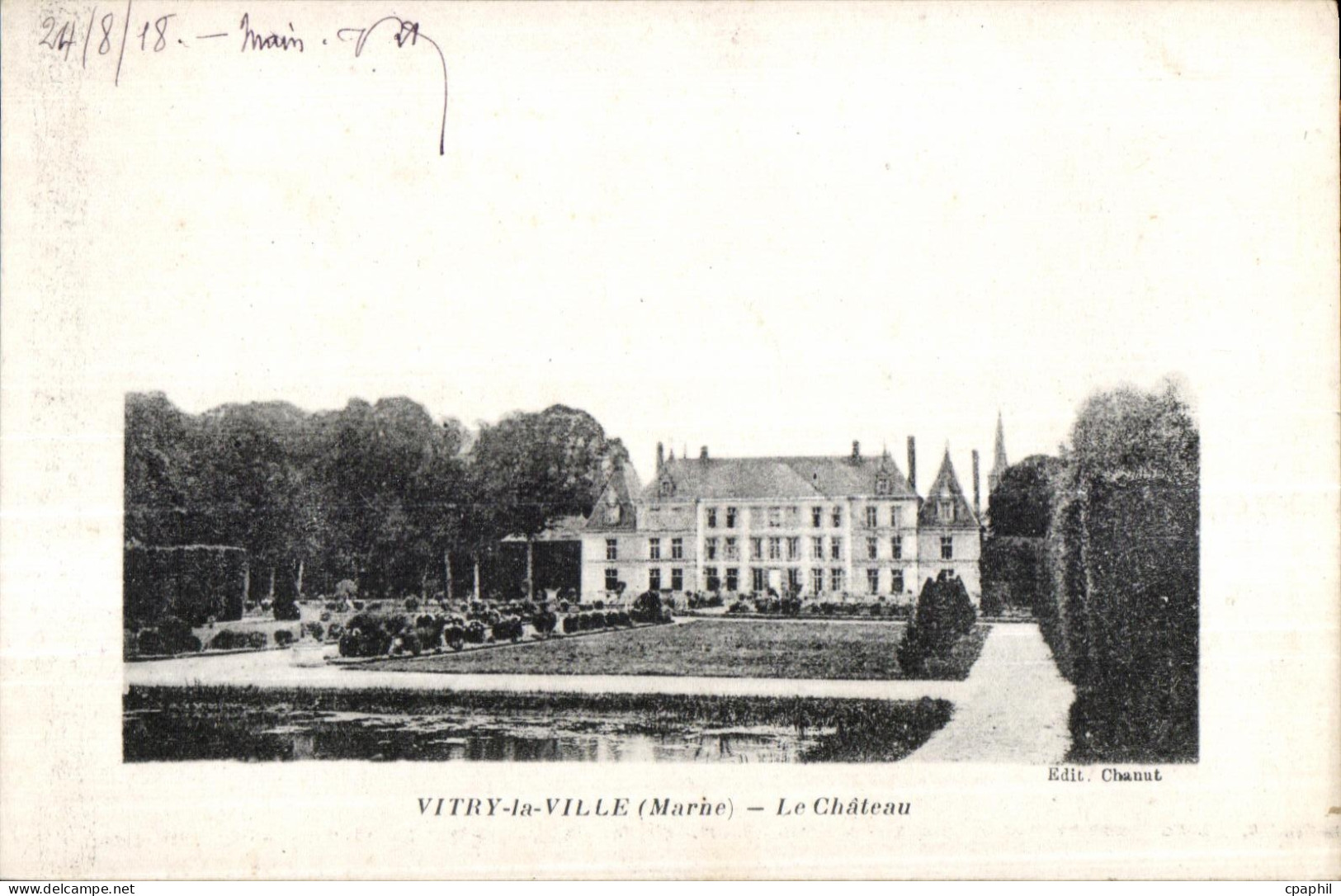 CPA Vitry la Ville Marne Le Chateau