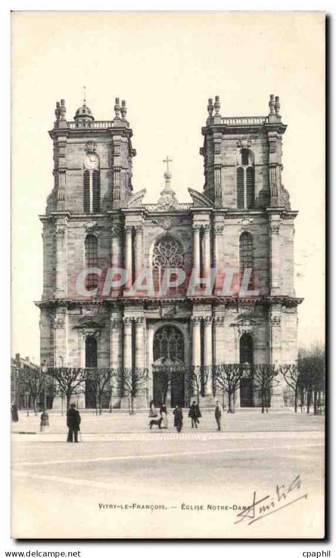 CPA Vitry Le Francois Eglise Notre Dame