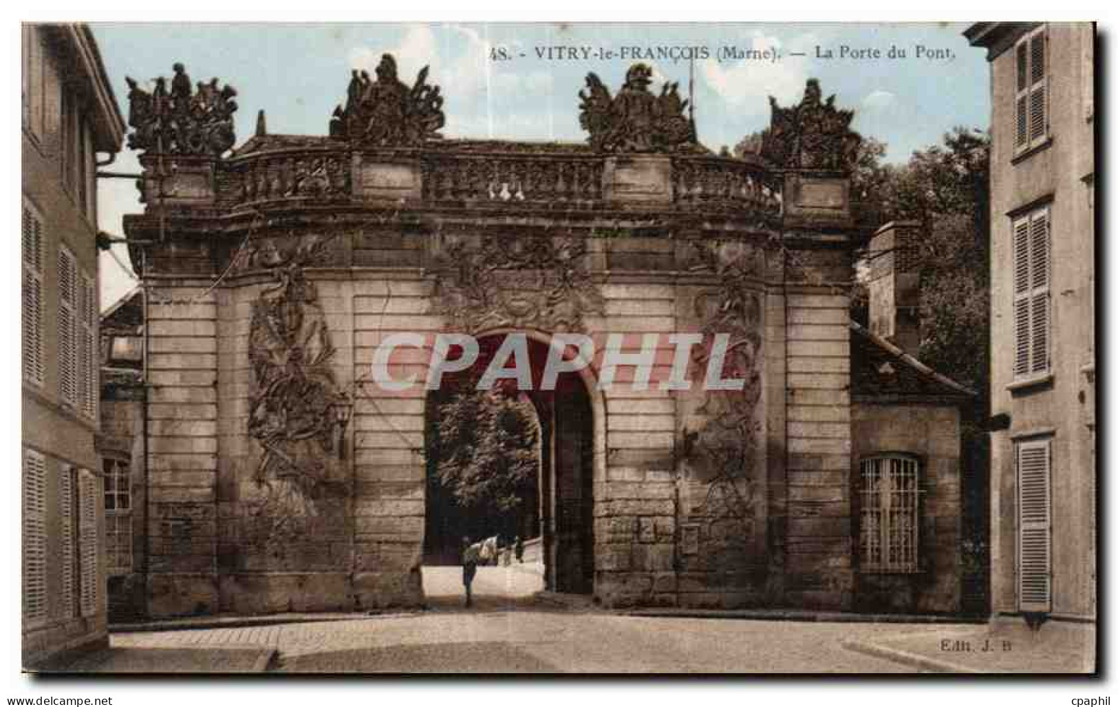 CPA Vitry le Francois Marne la Porte du Pont