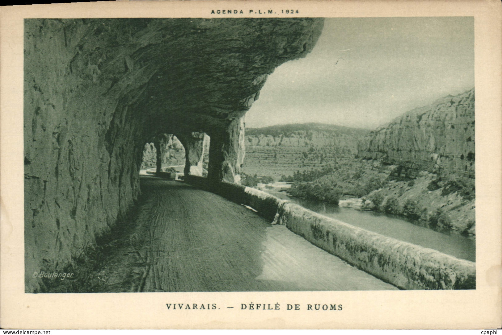 CPA Vivarais Defile de Ruoms