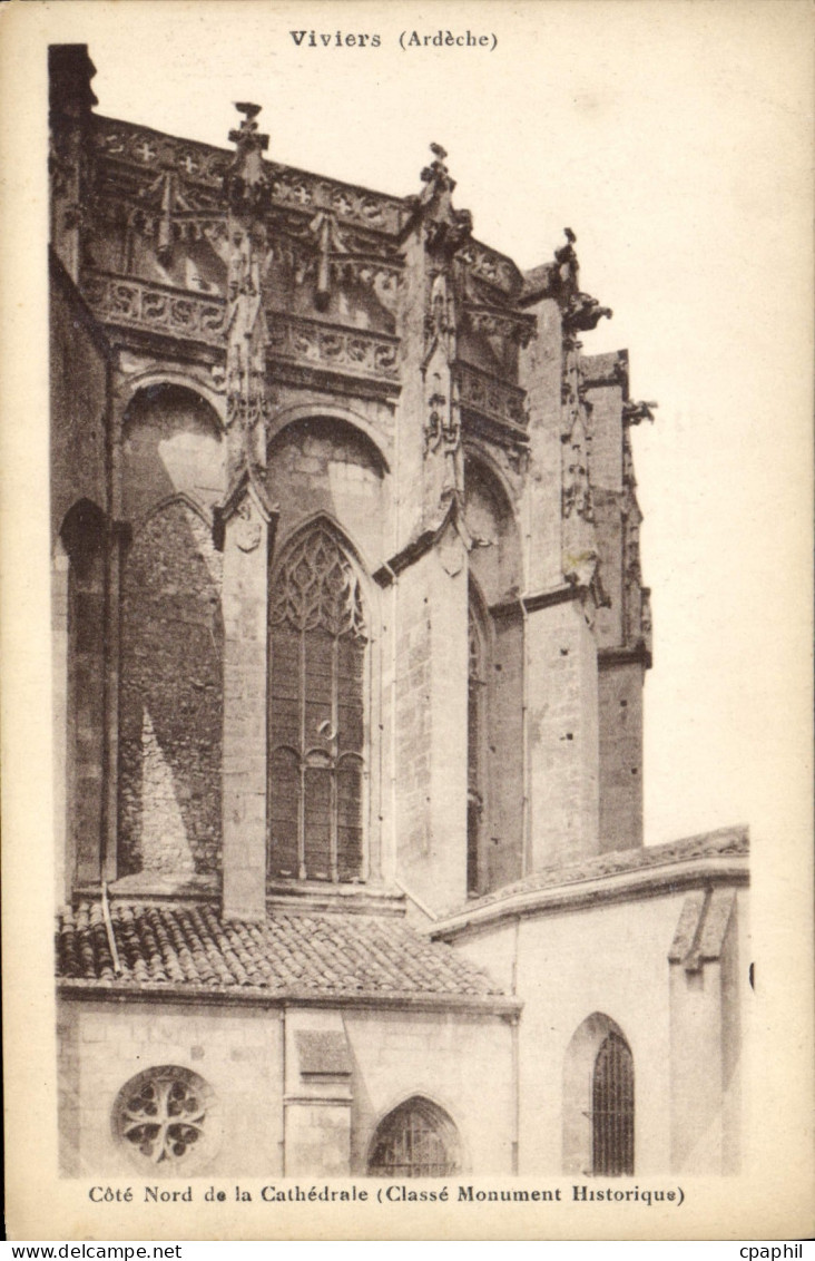 CPA Viviers Ardeche Cote Nord de la Cathedrale Classe Monument Historique