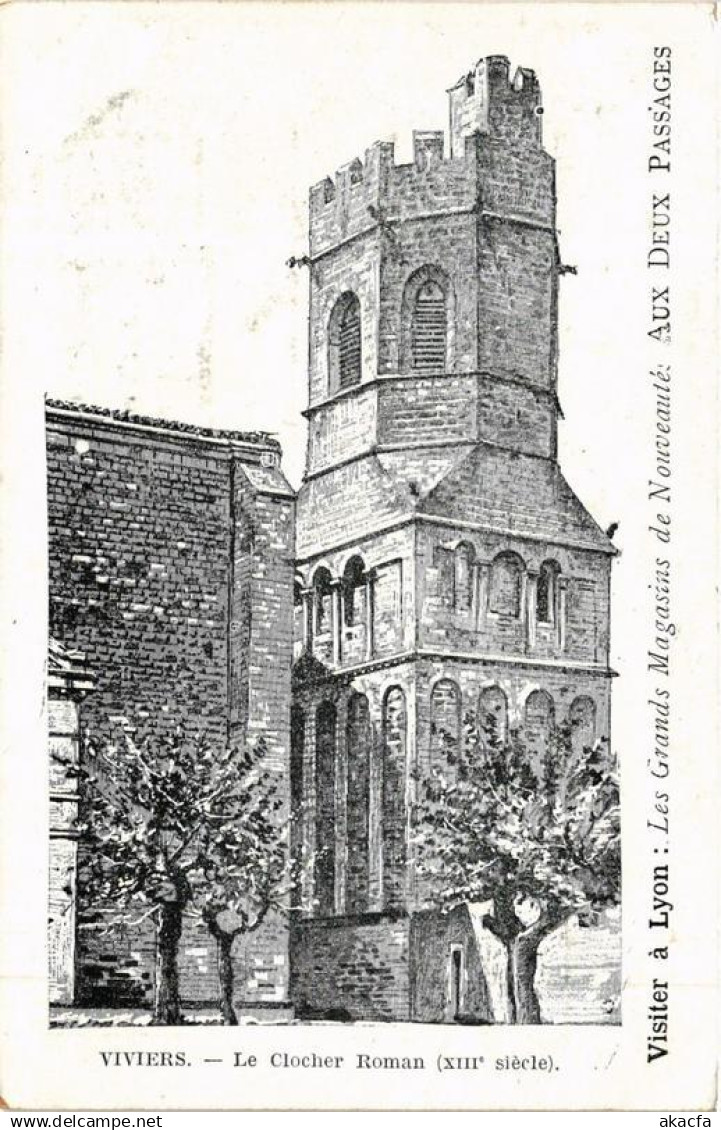 CPA VIVIERS Le Clocher Roman (660880)