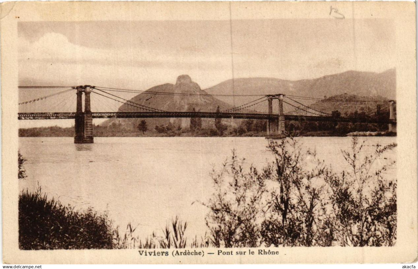 CPA VIVIERS Pont sur le Rhone (660910)