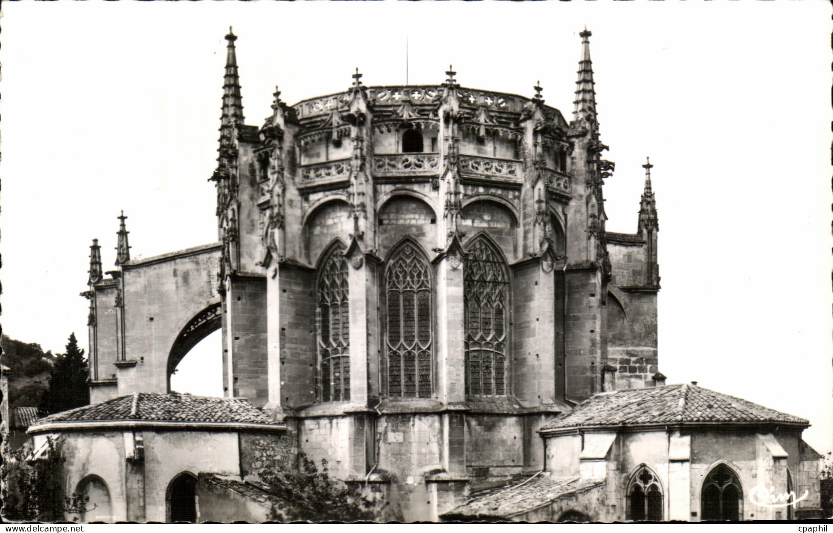 CPA Viviers sur Rhone Chevet de la Cathedrale