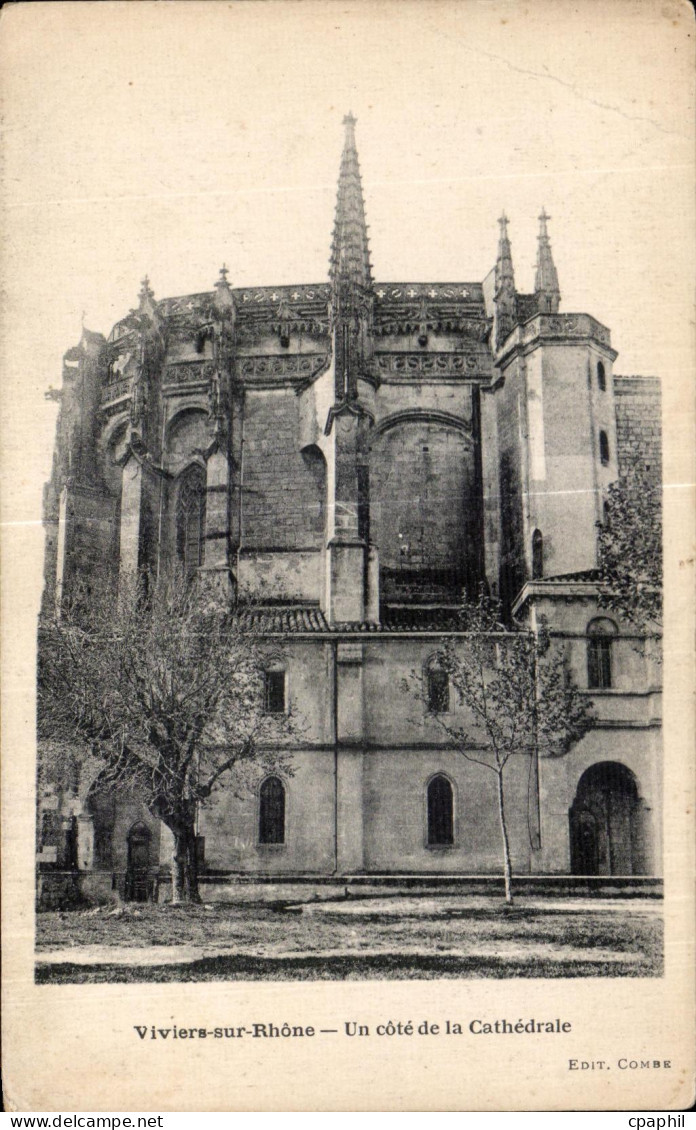 CPA Viviers sur Rhone Un cote de la Cathedrale