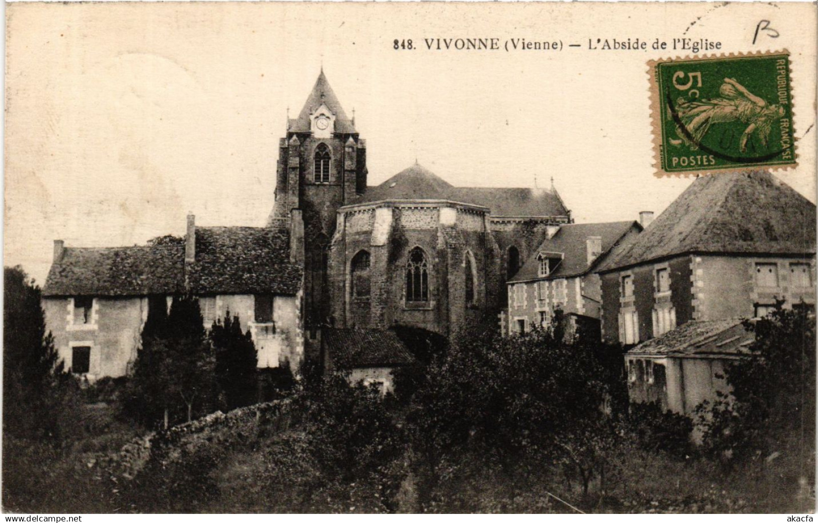 CPA VIVONNE - L'Abside de l'Église (365783)