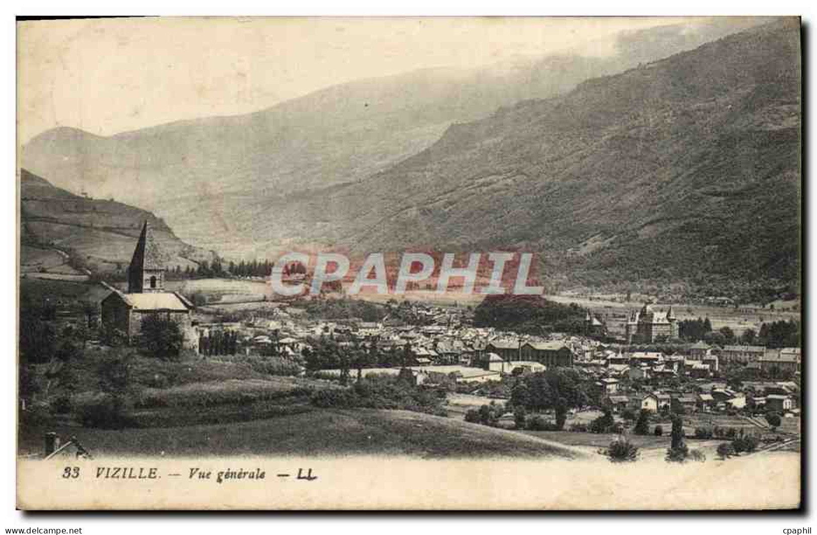 CPA Vizille Vue Generale