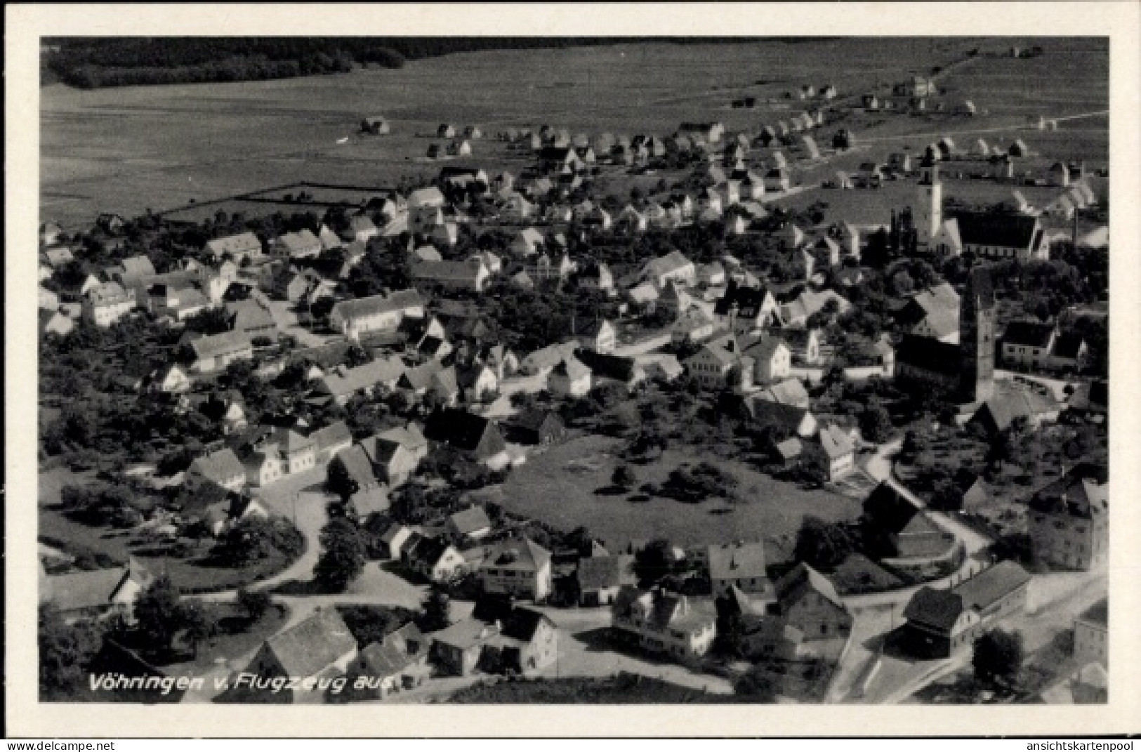CPA Vöhringen in Schwaben, Fliegeraufnahme
