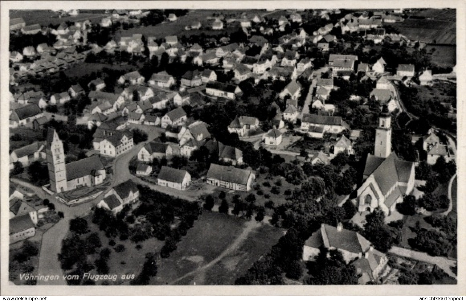 CPA Vöhringen in Schwaben, Fliegeraufnahme