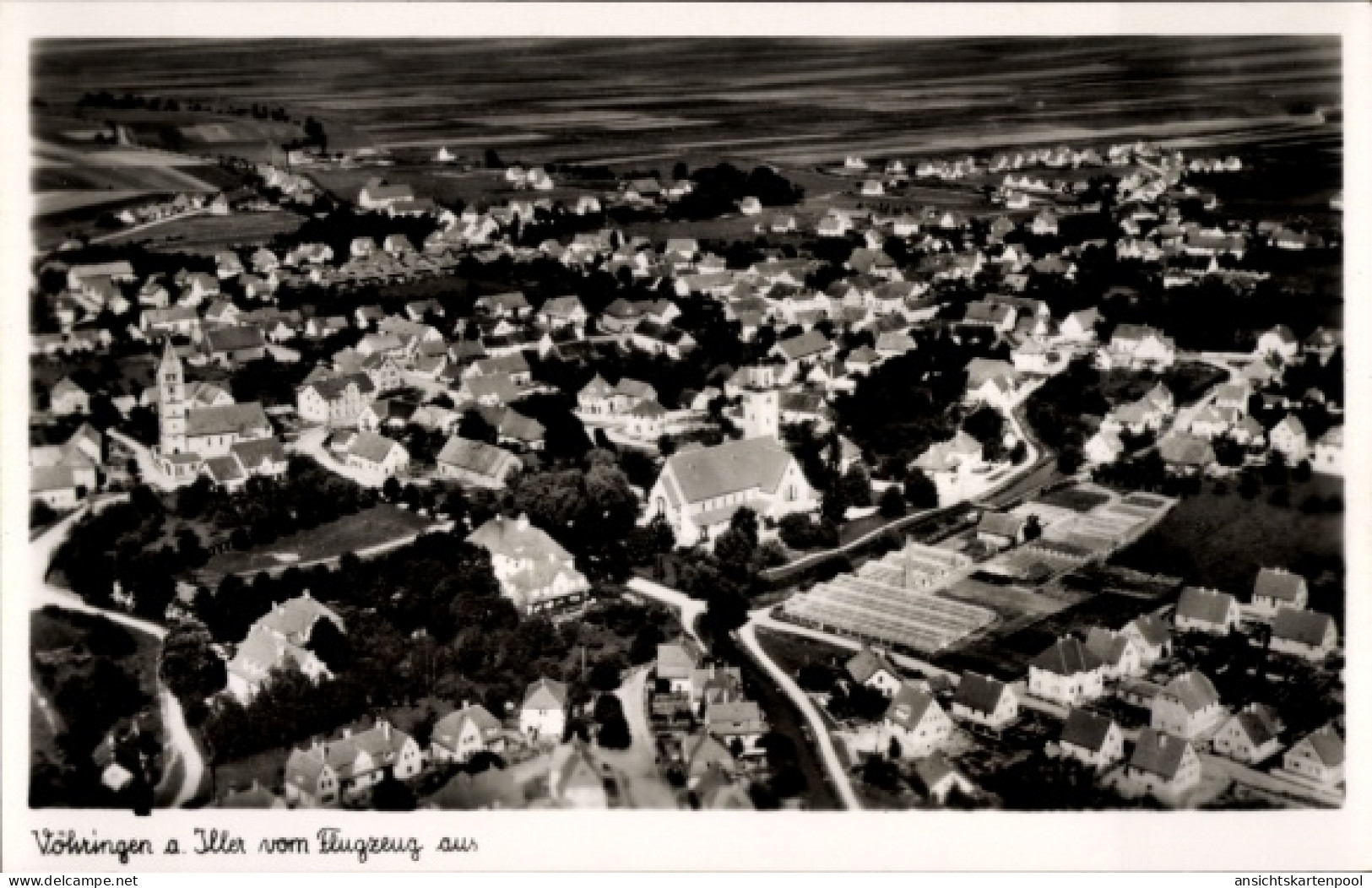 CPA Vöhringen in Württemberg, Luftaufnahme