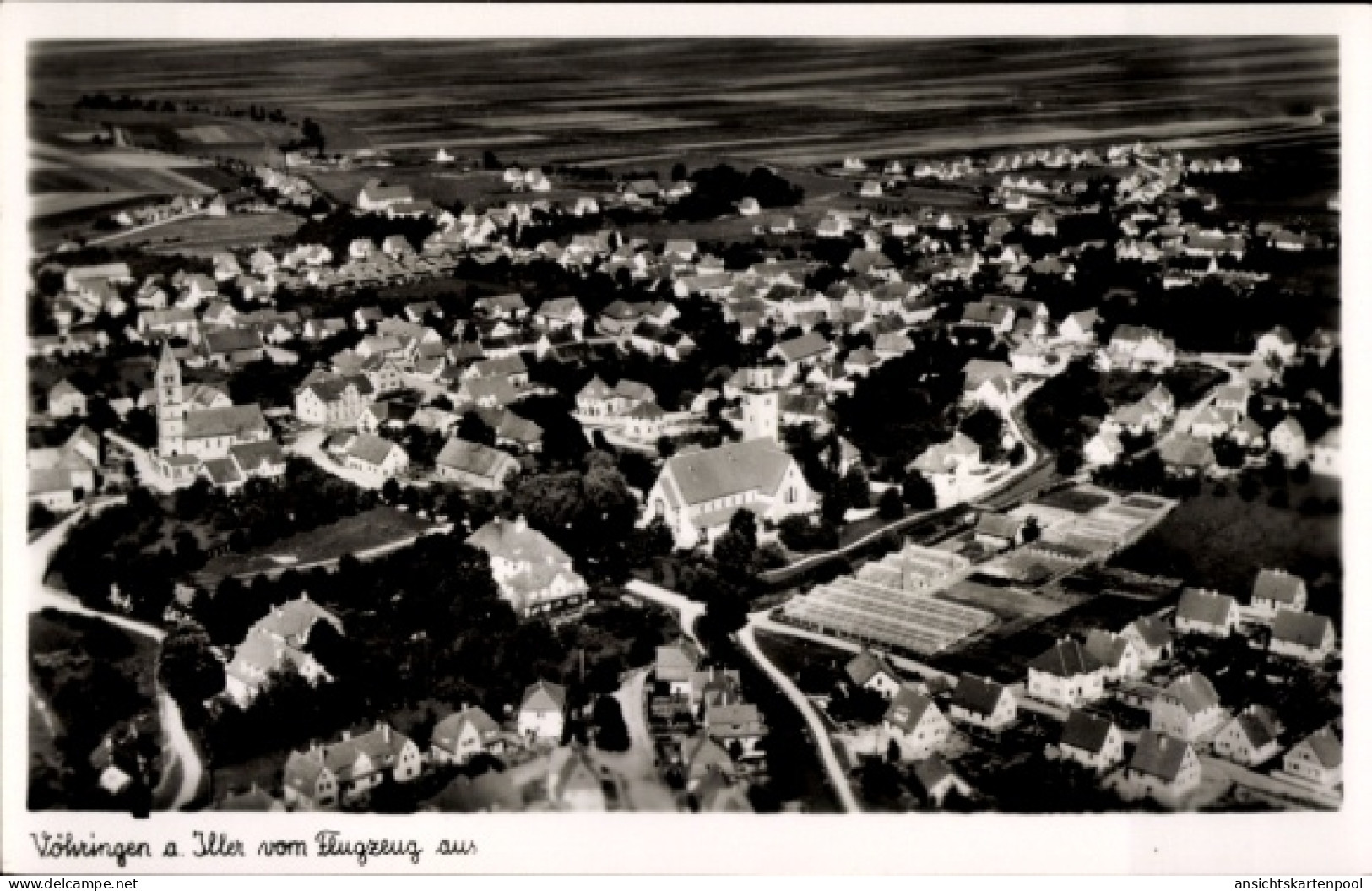 CPA Vöhringen in Württemberg, Luftaufnahme