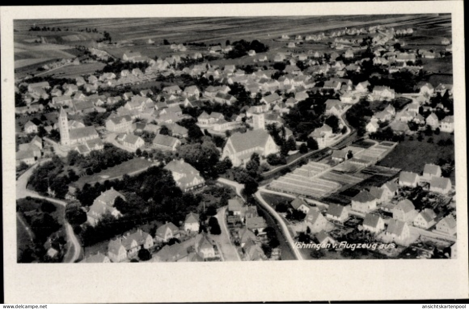 CPA Vöhringen in Württemberg, Luftaufnahme