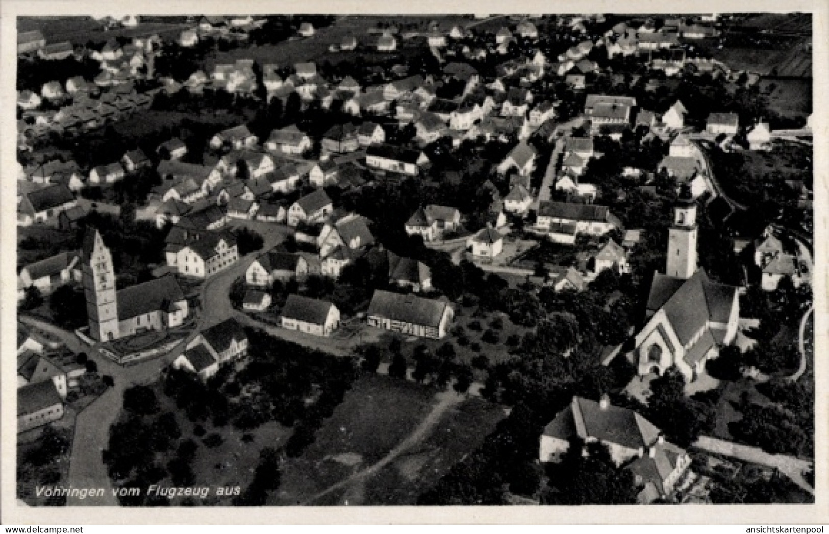 CPA Vöhringen in Württemberg, Luftaufnahme