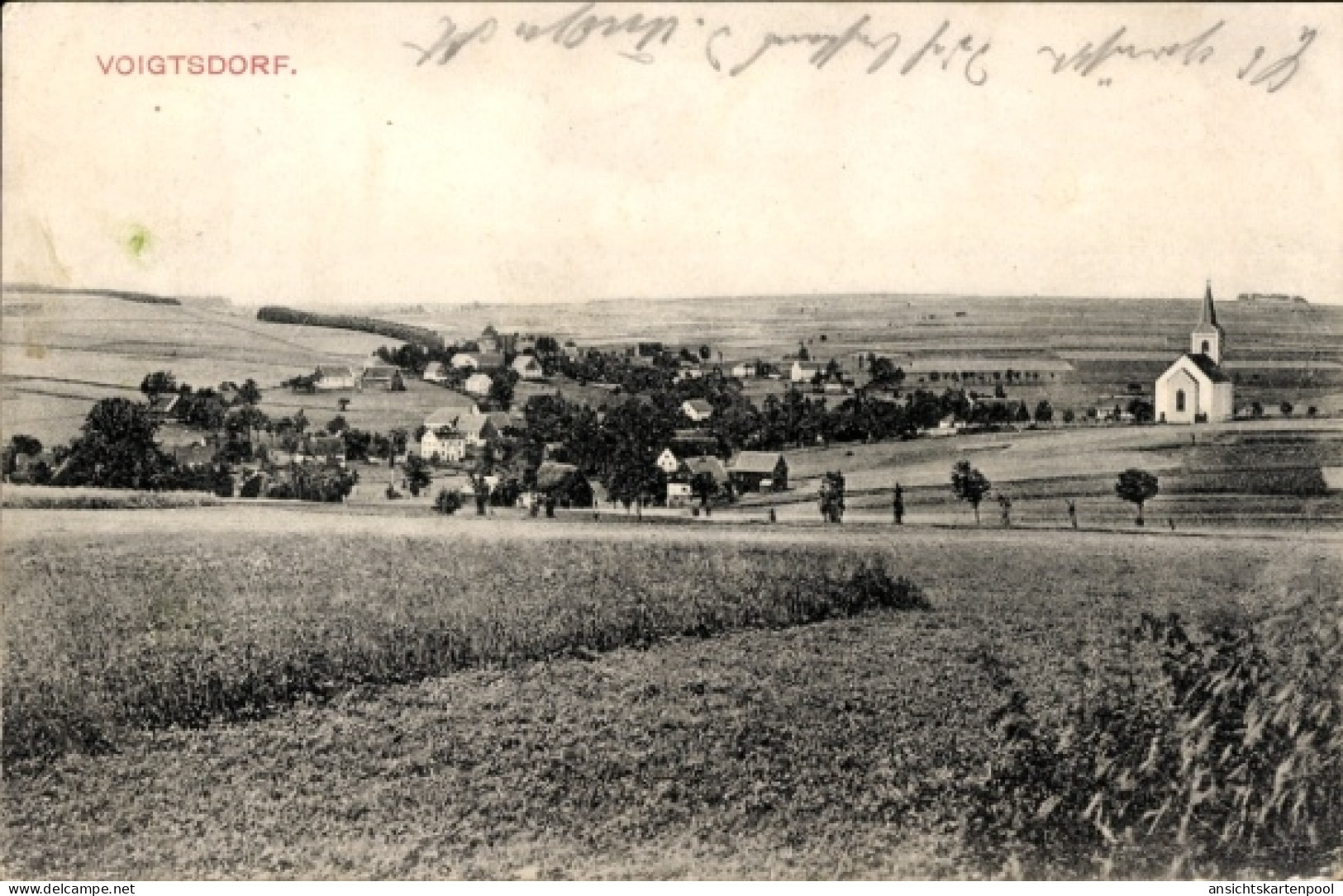 CPA Voigtsdorf Dorfchemnitz Sayda im Erzgebirge, Panorama