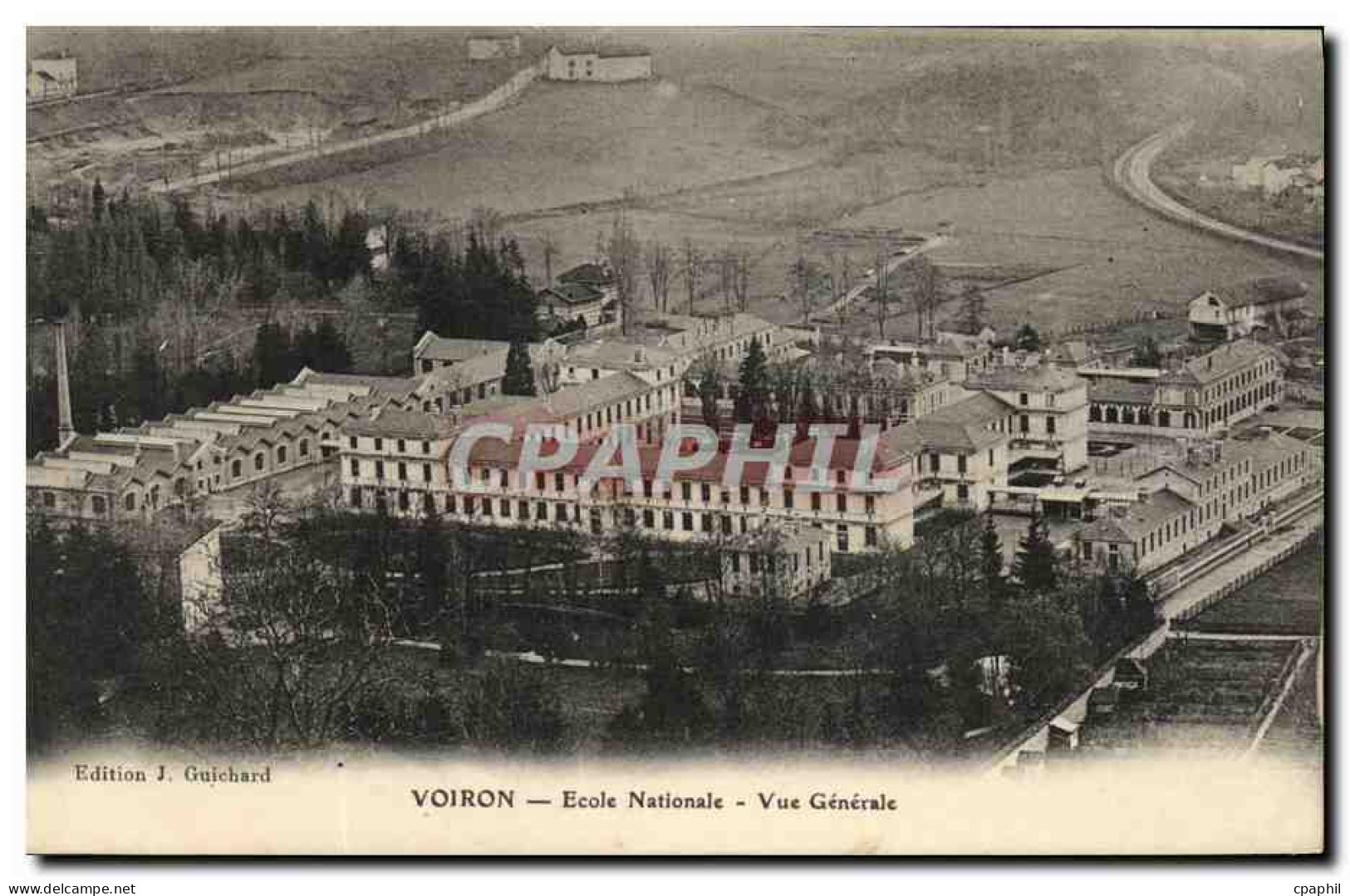 CPA Voiron Ecole Nationale Vue Generale
