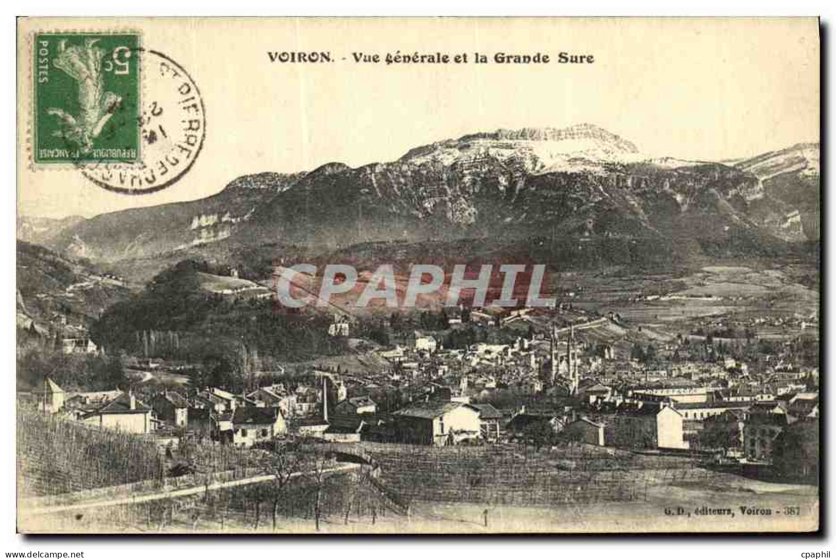 CPA Voiron Vue Generale et la Grande Sure