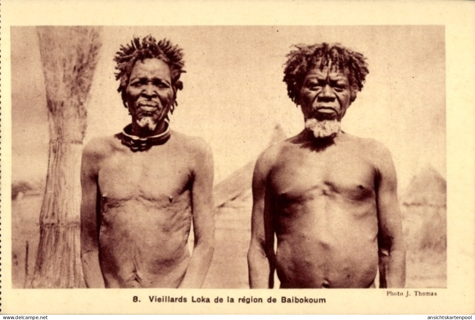 CPA Volkstypen Baibokoum Tschad, Vieillards
