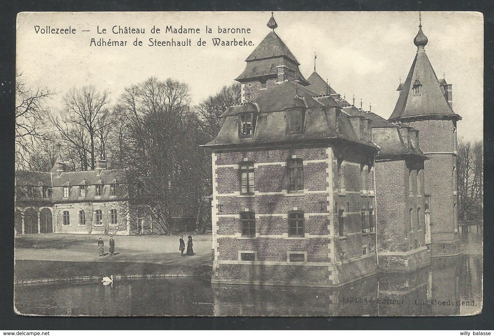 +++ CPA - VOLLEZEELE - Château de Madame la Baronne Adhémar de Steenhault de Waarbeke  //