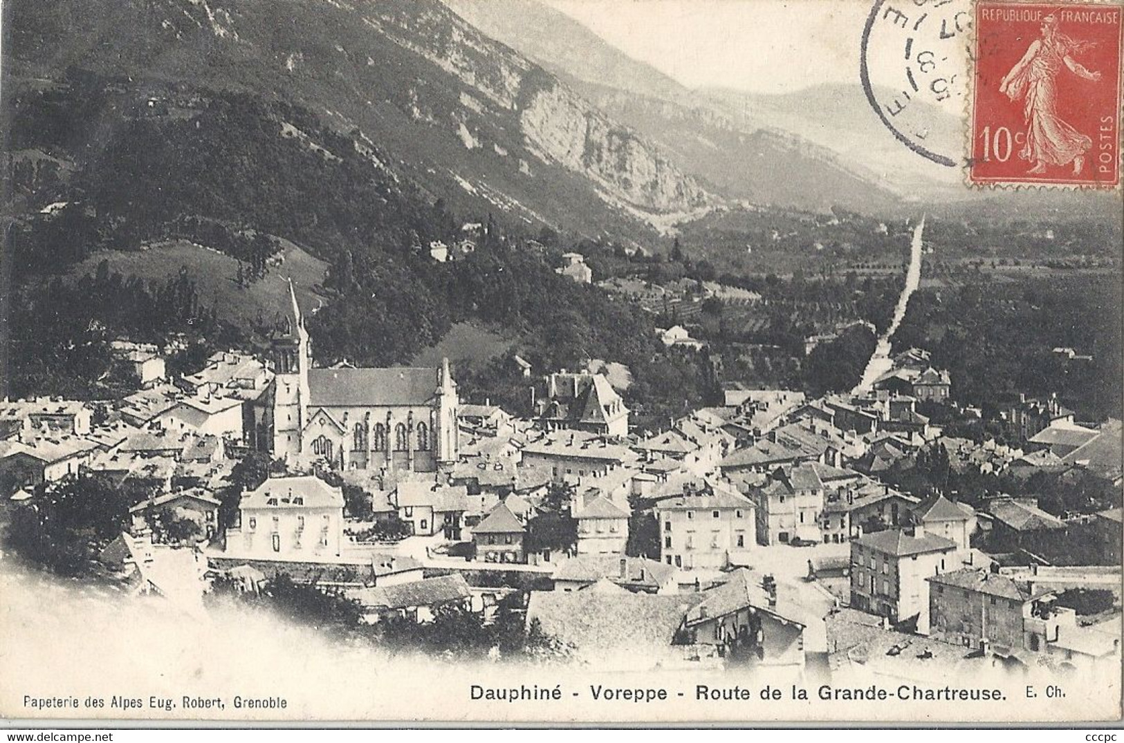 CPA Voreppe Route de la Grande Chartreuse