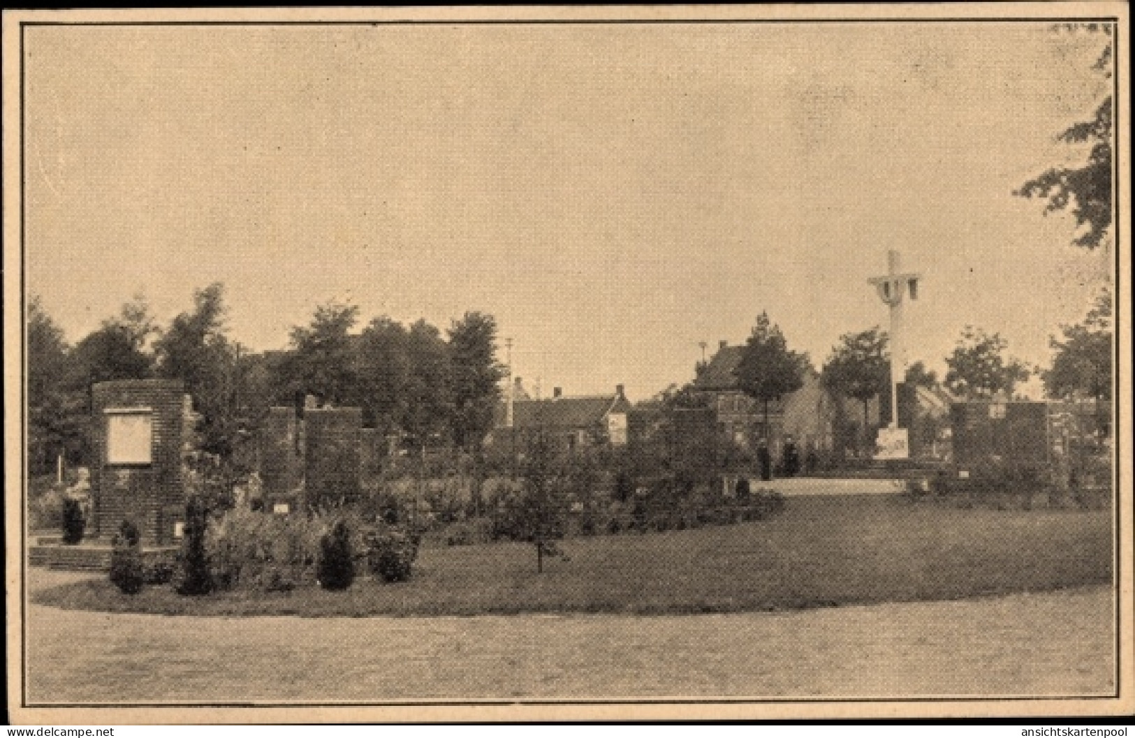 CPA Vosselaar Flandern Antwerpen, Kruisweg in het Mariapark