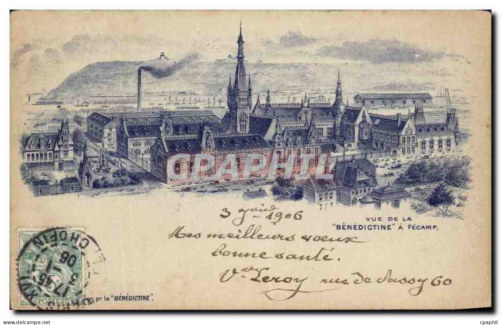CPA Vue de la Benedictine a Fecamp